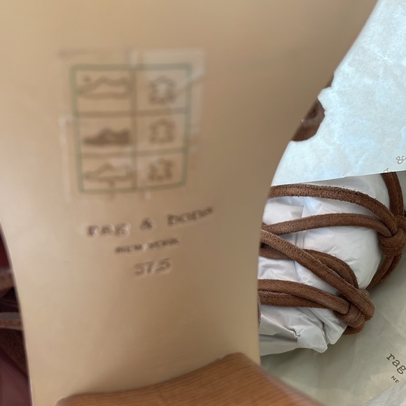 NWT rag & bone Camille suede sandals - Picture 12 of 15
